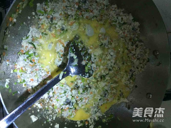 宫廷鸡刨豆腐的做法步骤:7