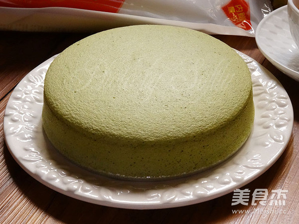抹茶蒸蛋糕的做法步骤:17