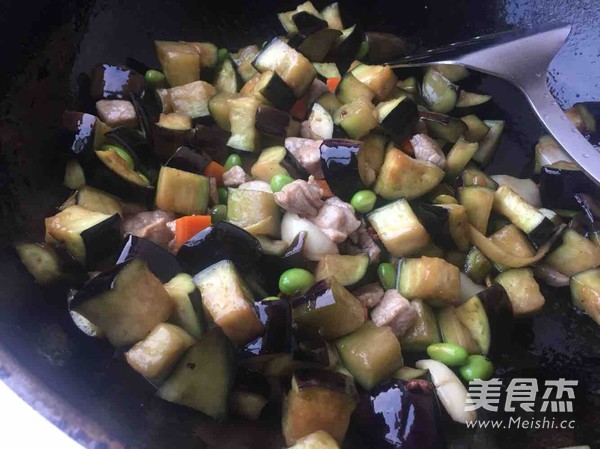 毛豆茄丁的做法步骤:6