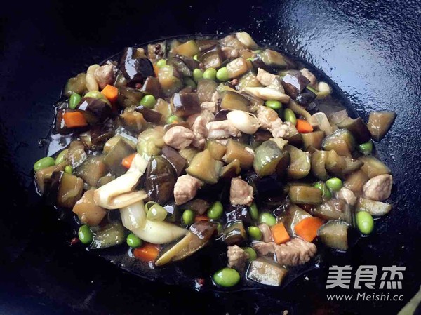 毛豆茄丁的做法步骤:7