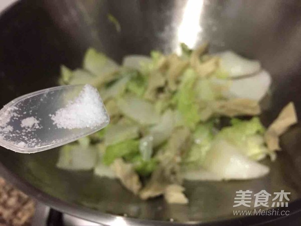 白菜豆腐条的做法步骤：7