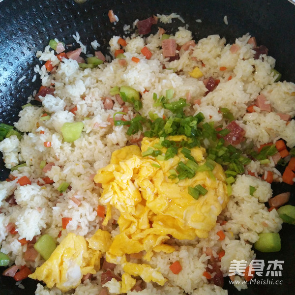 紫菜包炒饭的做法步骤:8