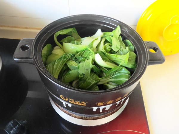 蚝油香菇油菜的做法步骤:7