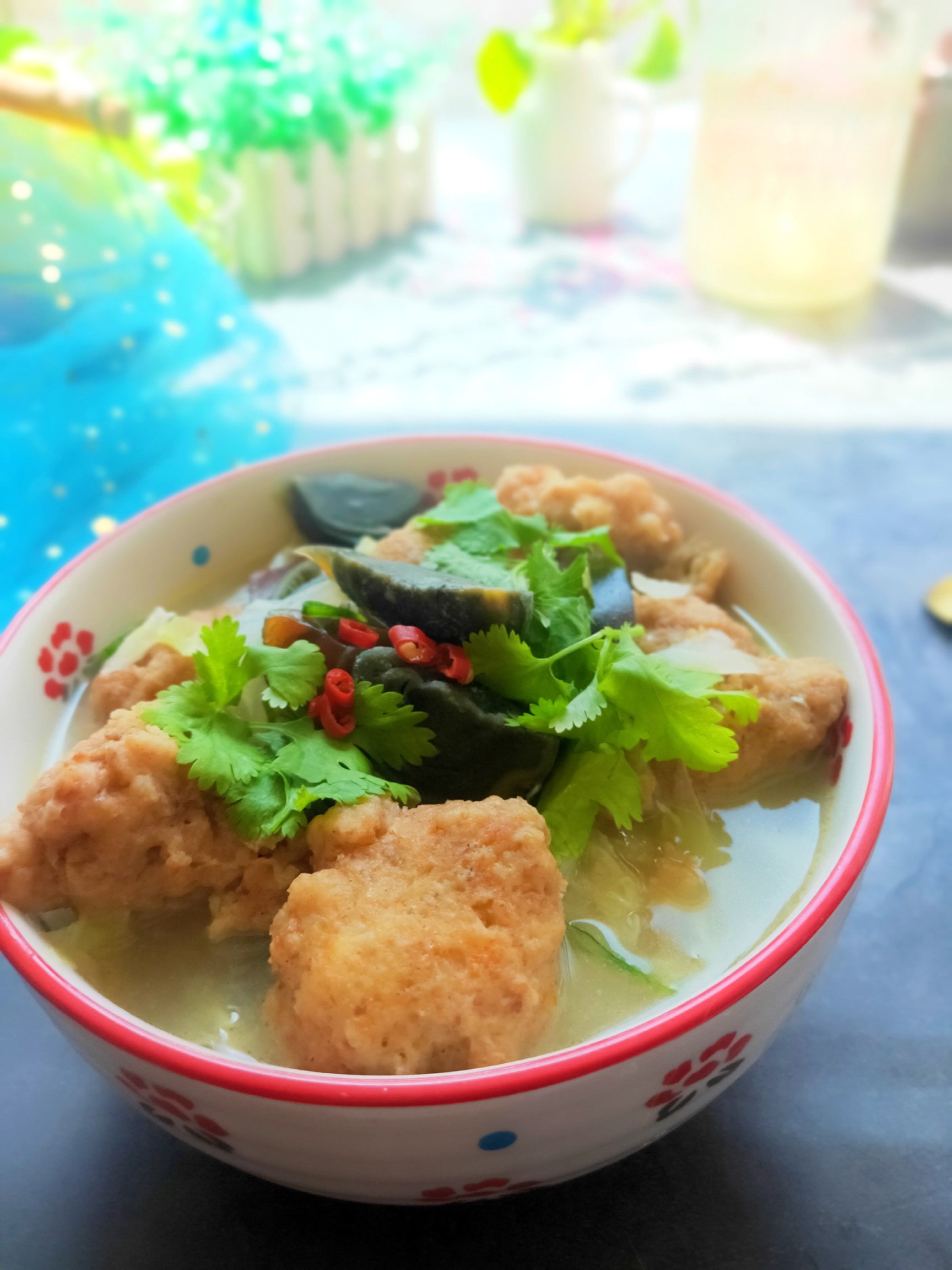 白菜丸子汤的做法步骤：15