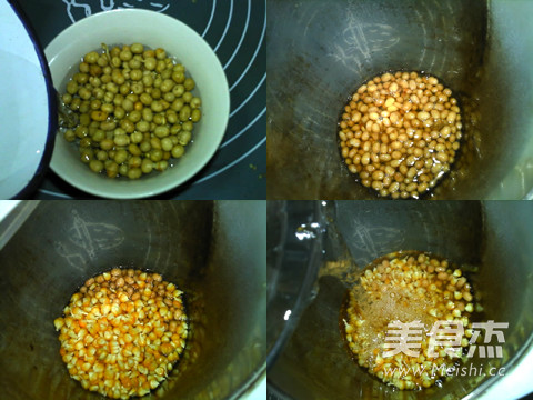 玉米熟豆豆浆的做法步骤:2