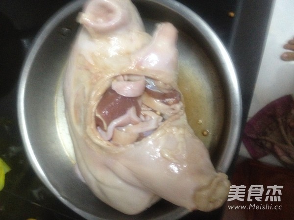 猪肚让肉的做法步骤：4