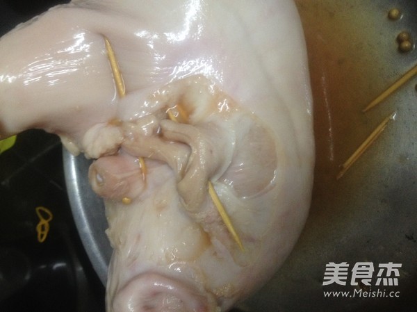 猪肚让肉的做法步骤：5