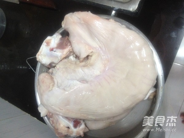 猪肚让肉的做法步骤：1