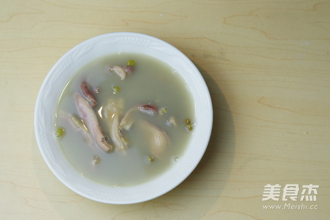 绿豆猪肚汤的做法步骤:6