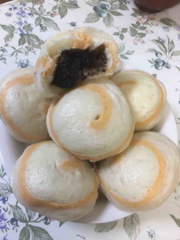 芝麻豆沙馅包子的做法步骤:18