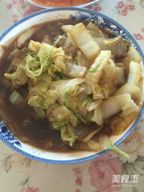 大白菜炒肉的做法步骤：4