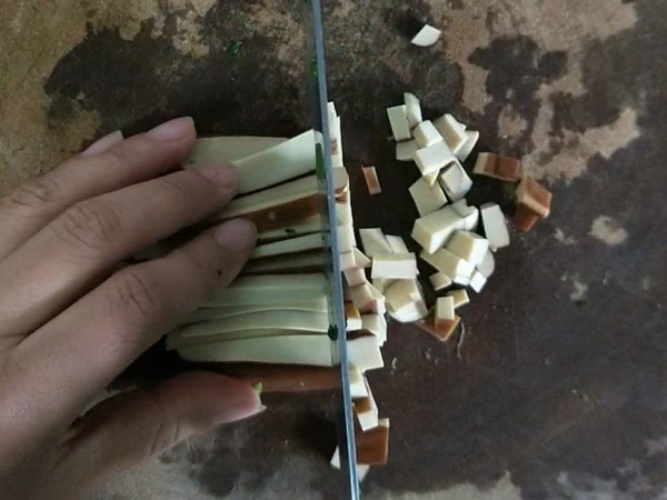 鸡蛋干拌香菜的做法步骤：4
