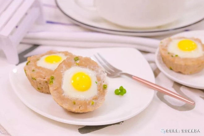 莲藕肉糜蒸蛋  宝宝辅食食谱的做法步骤：12