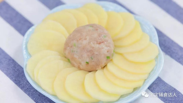 土豆蒸肉  宝宝辅食食谱的做法步骤：9