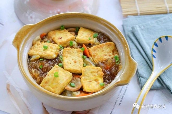 白菜豆腐煲 宝宝辅食食谱的做法步骤:15