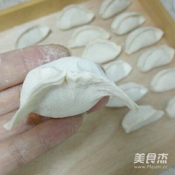 猪肉白菜水饺（详细版含饺子捏法）的做法步骤：14