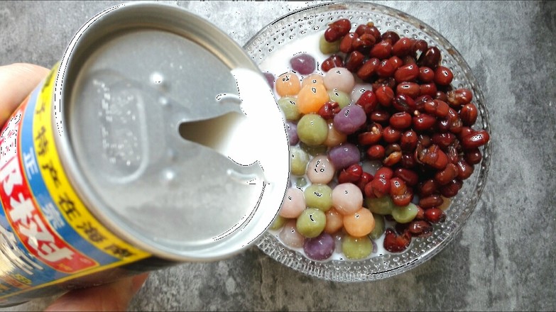 椰奶红豆芋圆的做法步骤：8