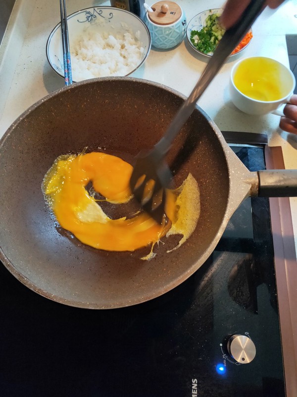 土鸡蛋的无限可能-金珠蛋炒饭的做法步骤:4