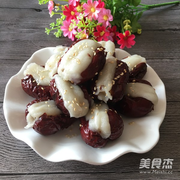 苹果馅糯米枣的做法步骤:9