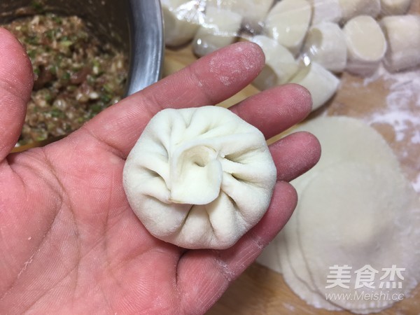 香葱猪肉馅小包子的做法步骤:14