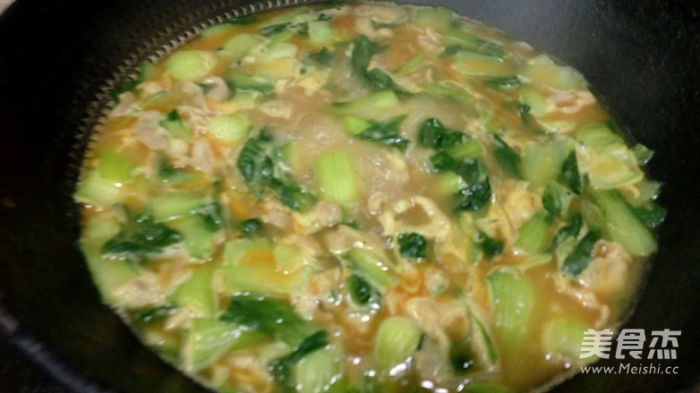 咖喱羊肉油菜汤的做法步骤:8