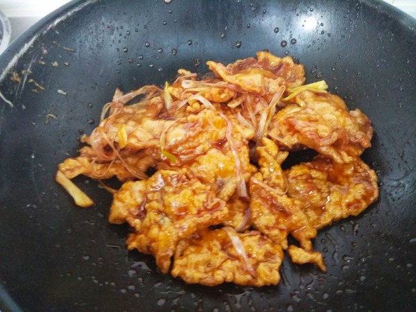 锅包肉的做法步骤:11