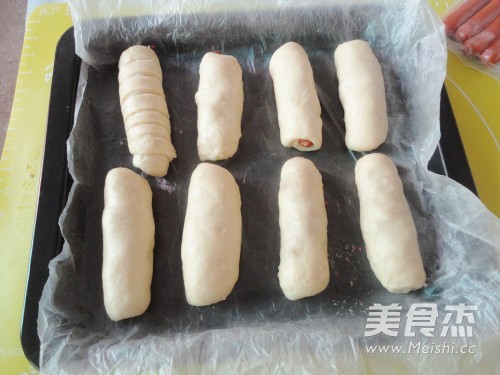 肉松热狗肠面包的做法步骤：14