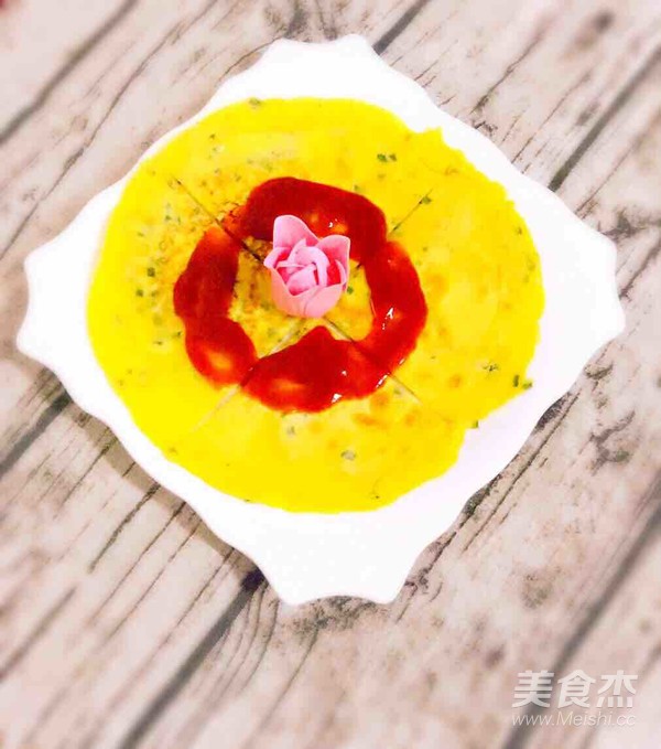 葱香鸡蛋饼的做法步骤：9