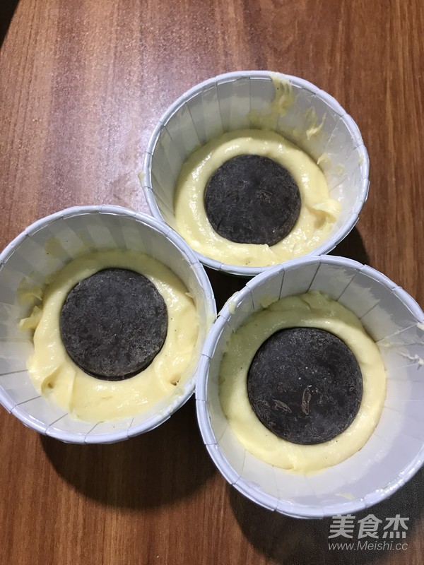 流心杯子蛋糕的做法步骤:6