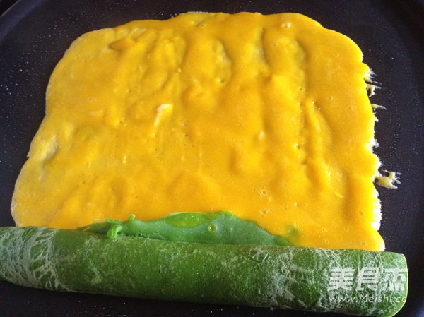 春天三色卷的做法步骤:11