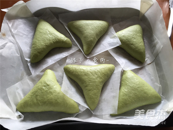 卡仕达三角面包的做法步骤:9