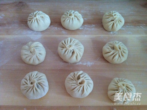 白菜鸡蛋发面油煎包的做法步骤:13