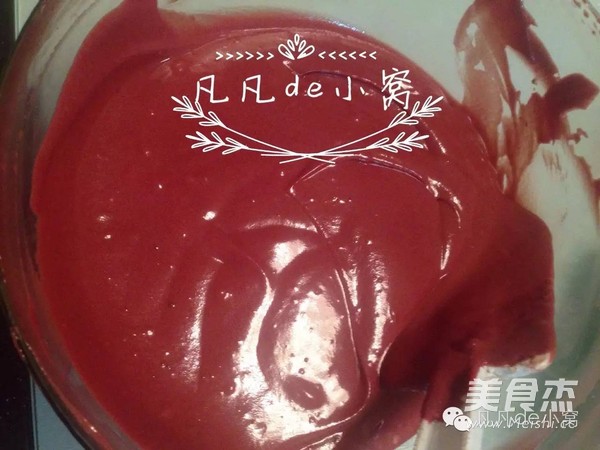 红丝绒蛋糕的做法步骤:6