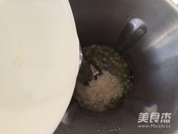 豌豆绿豆大米豆浆的做法步骤：6