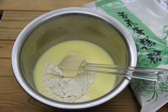 苦荞麦肉松咸味蛋糕卷的做法步骤:3