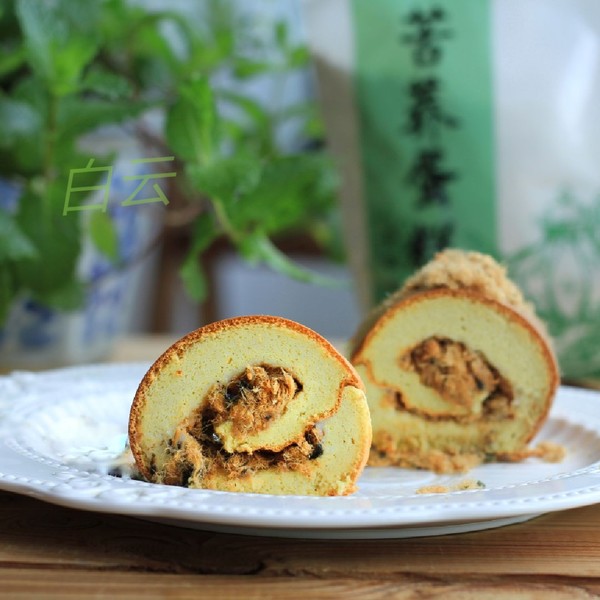 苦荞麦肉松咸味蛋糕卷的做法步骤:13
