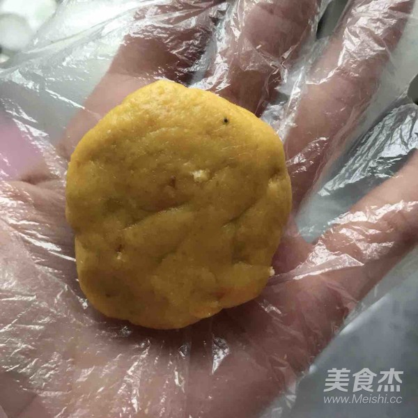 南瓜饼(婴儿米粉)的做法步骤:5