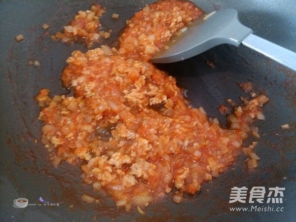 肉酱宽扁意面的做法步骤：10