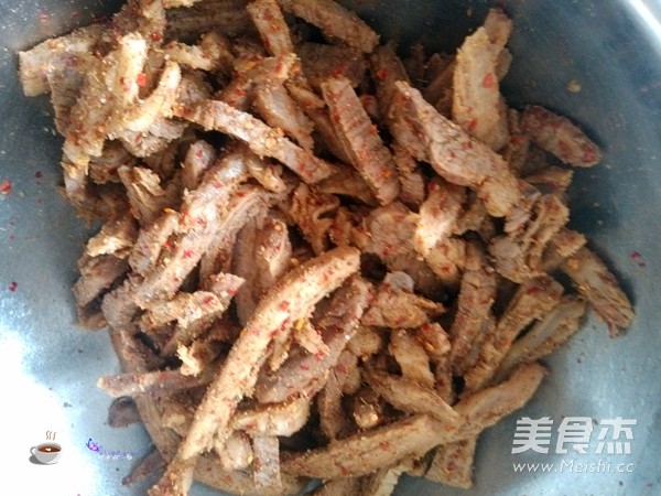 烤箱版麻辣牛肉干的做法步骤：7