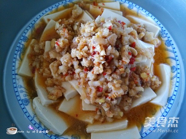 肉末蒸豆腐的做法步骤:10