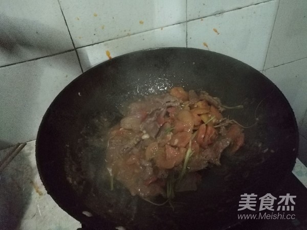 番茄牛肉的做法步骤：7