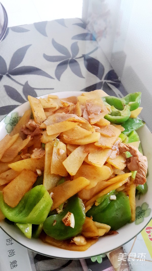 青椒土豆片的做法步骤:7
