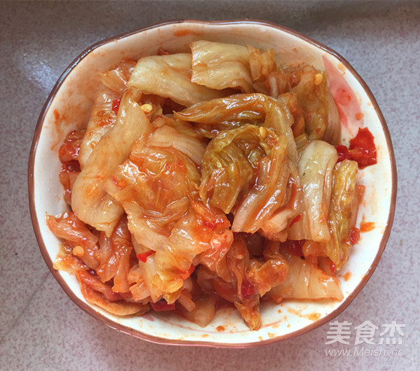 五花肉炒辣白菜盖饭的做法步骤:3