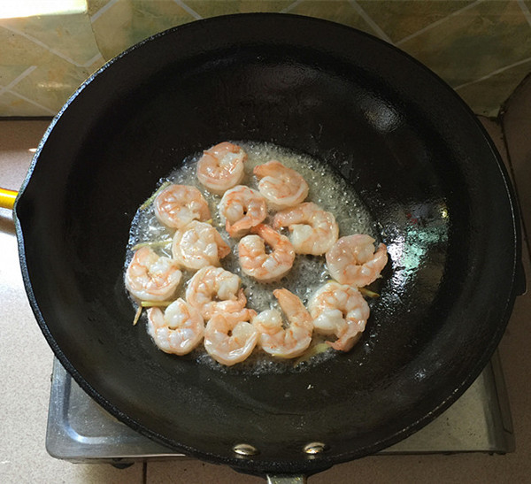 丝瓜烩虾仁的做法步骤:9