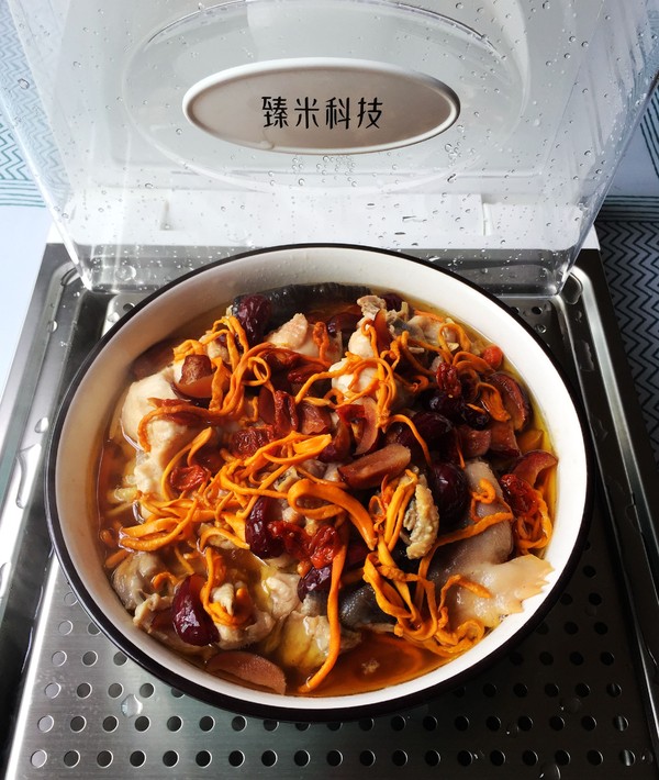 清蒸鸡肉的做法步骤:12