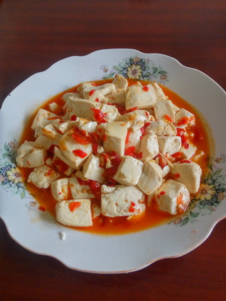 泡椒豆腐的做法步骤:7