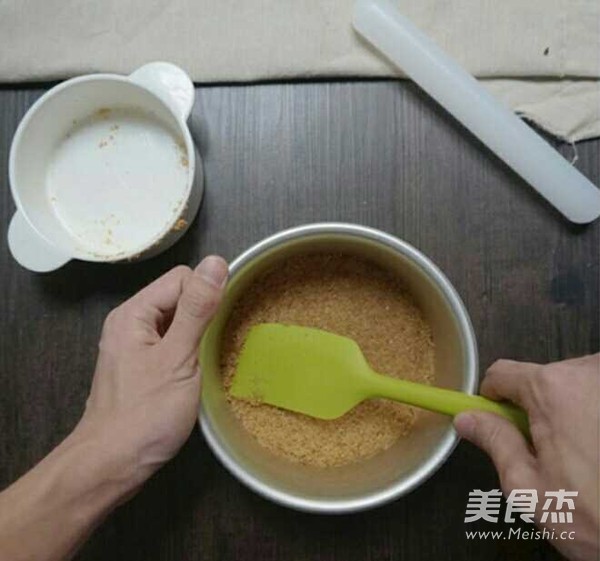 抹茶大理石芝士蛋糕的做法步骤:4