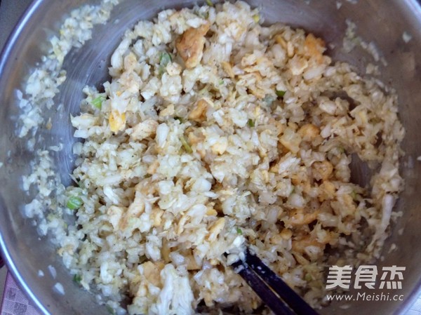 水晶白菜蒸饺的做法步骤:6