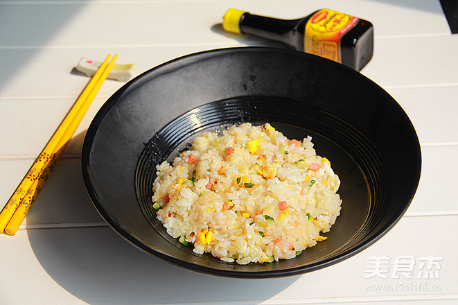 酱油炒饭的做法步骤:6