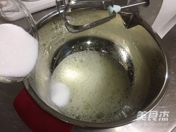 原味抹茶条纹戚风的做法步骤：10